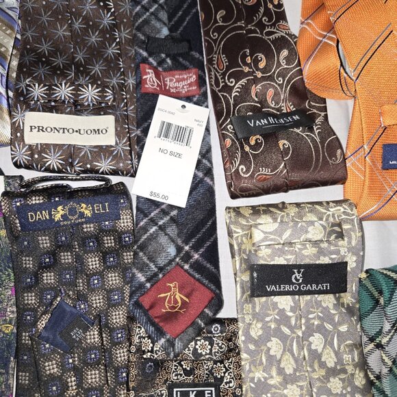 Lot of Preppy Neckties Mens Ties 20pc Classic Casual Workwear EUC - Picture 4 of 8